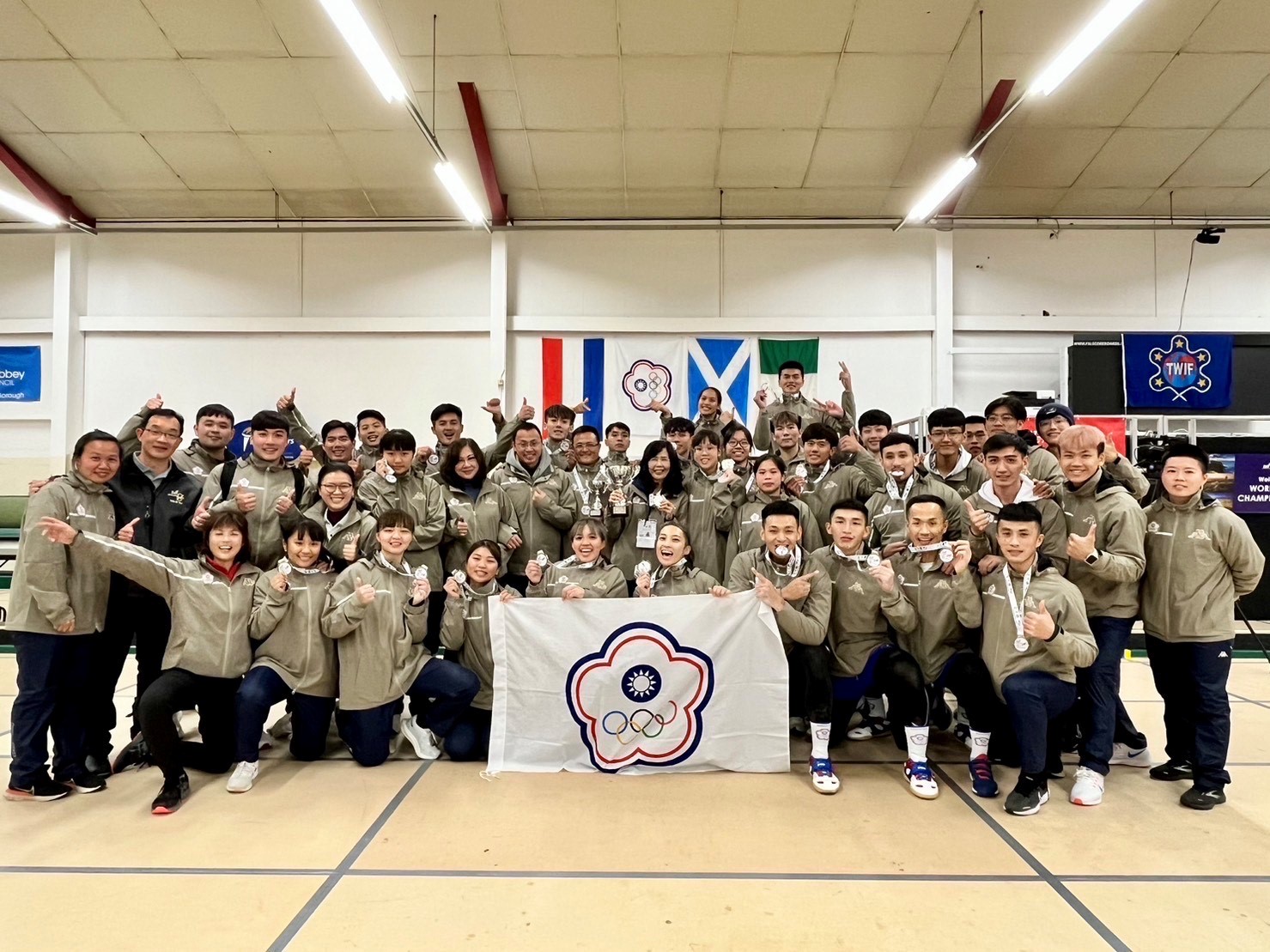 (圖)Taiwan’s teams won one Gold and two Bronze medals at the 2023 World Indoor Tug of War Championships.